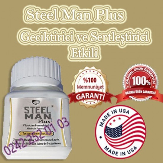 Steel Man Plus Sertleştirici Geciktirici Hap