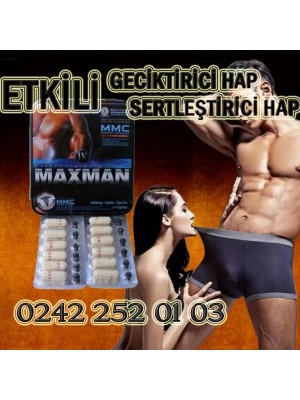Maxman 4 Etkili Geciktirici Ve Sertleştirici Hap