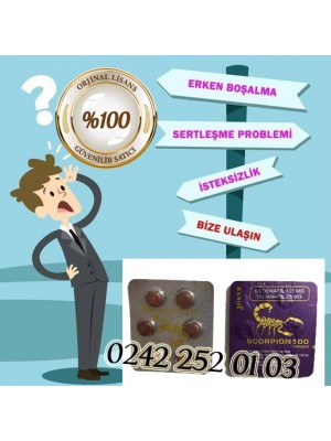 Scorpion 100 Tablet Sertleştirici Hap