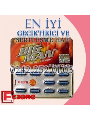 Big Man Geciktirici ve Sertleştirici Hap