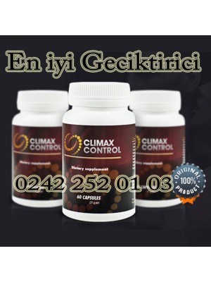 Climax Control 60 Tablet Geciktirici Hap Nedir? Ne İşe Yarar?