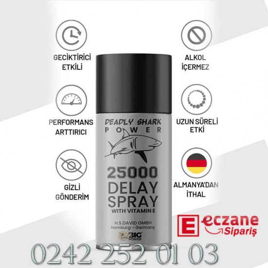 Deadly Shark 25000 Geciktirici Sprey