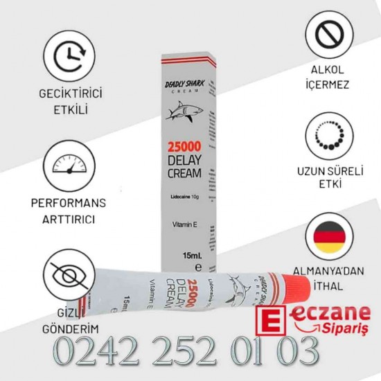 Deadly Shark 25000 Geciktirici Krem
