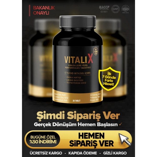 Vitalix Penis Sertleştirici Hap