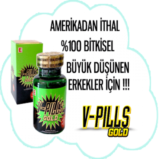 V-Pills Gold Penis Büyütücü ve Güçlendirici
